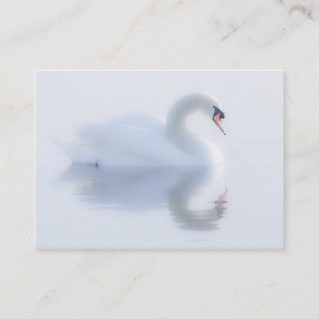 Beautiful Swan Business Card (Front)
