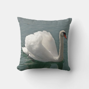 Beautiful swan cushion