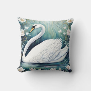 Beautiful Swan Cushion