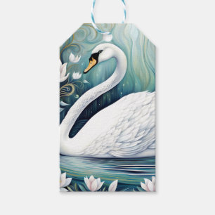 Beautiful Swan Gift Tags