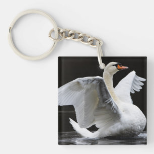 Beautiful Swan Key Ring