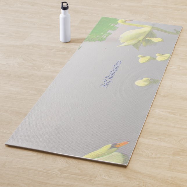 Beautiful Swan Lake Yoga Mat (In Situ)