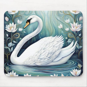 Beautiful Swan Mouse Pad