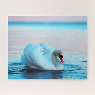 Beautiful Swan on the lake, Jigsaw Puzzle