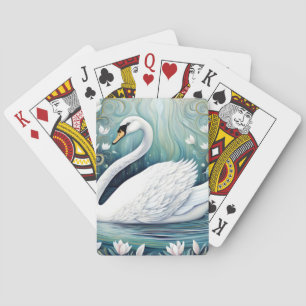 Beautiful Swan Playing Cards