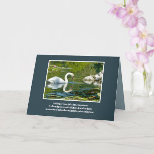 Beautiful Swan /Quiet Reflection Card