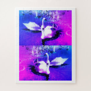 Beautiful swans bird art jigsaw puzzle