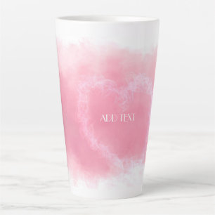 Beautiful sweet pink heart coffee mug