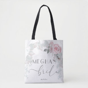 Beautiful Sweetheart Pink Roses BarefootBride™ Tote Bag