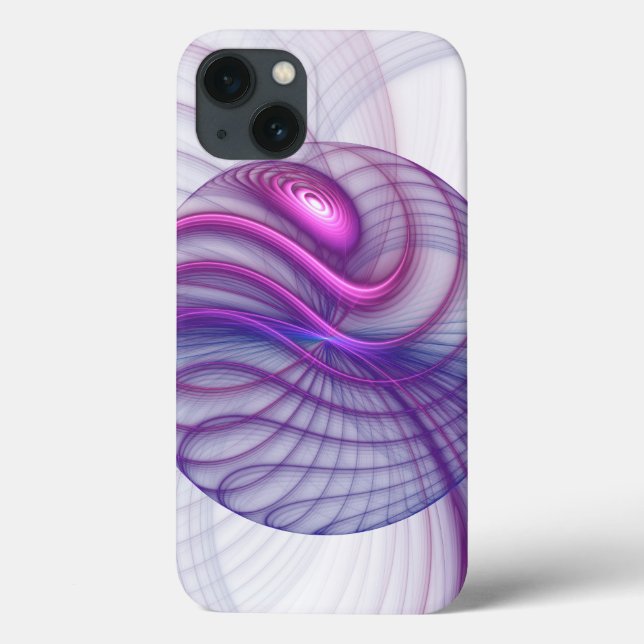 Beautiful Swing Modern Abstract Fractal Art Pink Case-Mate iPhone Case (Back)