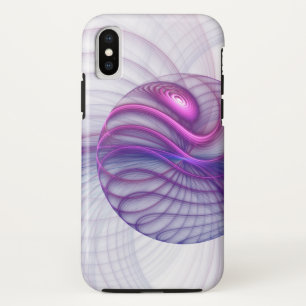 Beautiful Swing Modern Abstract Fractal Art Pink iPhone X Case