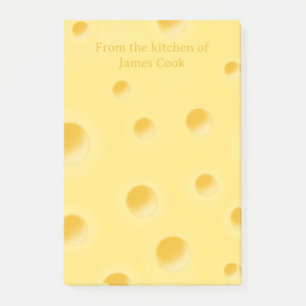 Beautiful Swiss Cheese Fanciful Personalised Post-it Notes