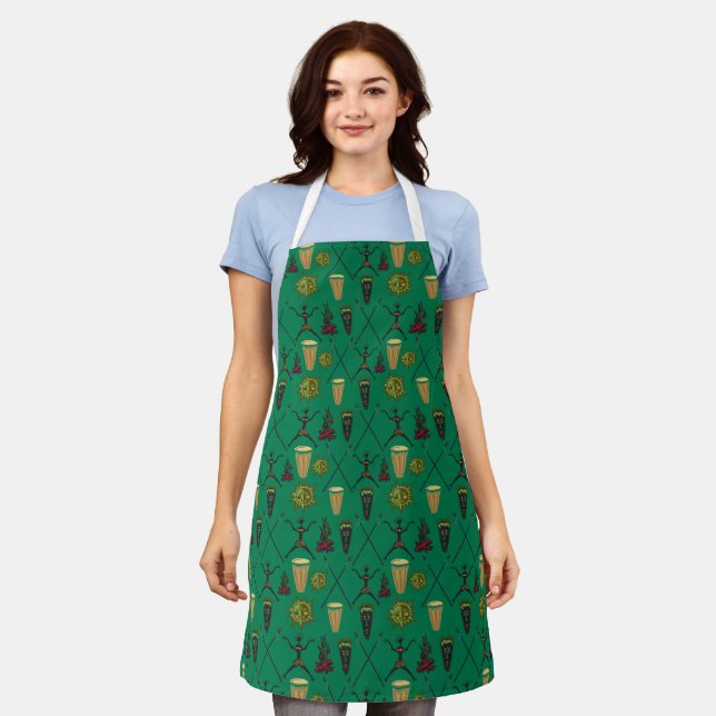 Beautiful Symbols Pattern Apron (Worn)