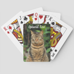 Beautiful Tabby Cat Playing Cards