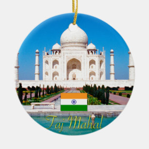 Beautiful Taj-Mahal India Pro Photo Ceramic Ornament