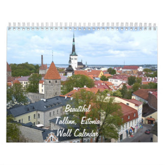 Beautiful Tallinn, Estonia Wall Calendar