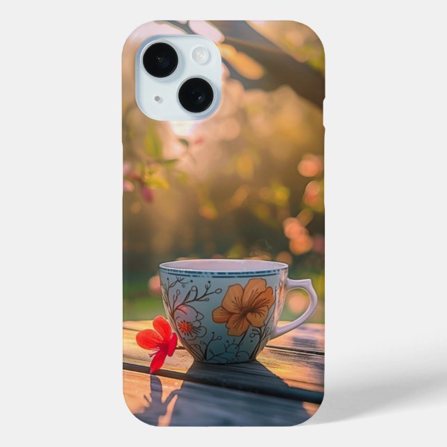 Beautiful Tea Cup At Sunset Case-Mate iPhone Case (Back)