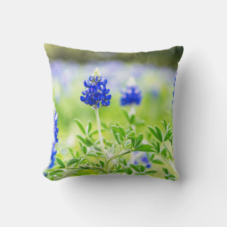Beautiful Texas Bluebonnet Pillow