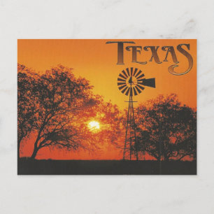 Beautiful Texas Sunset Postcard
