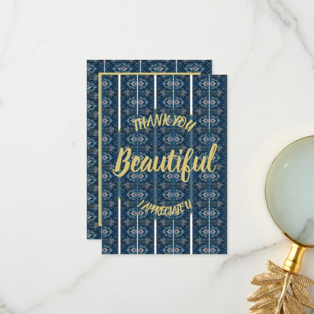 Beautiful Thank You Card - CUSTOMIZE It (Front/Back In Situ)