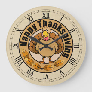 Beautiful Thanksgiving Wall Clock