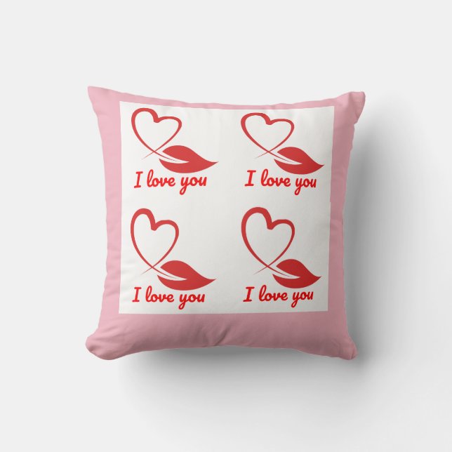 beautiful the pillow design love (Front)