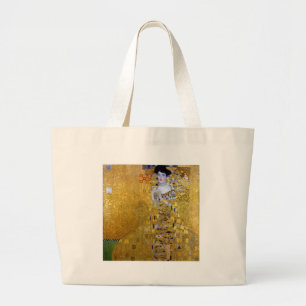 Beautiful The Woman in Gold Gustav Klimt Large Tote Bag