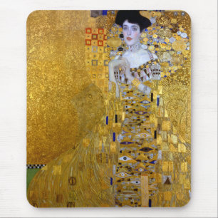 Beautiful The Woman in Gold Gustav Klimt Mouse Pad