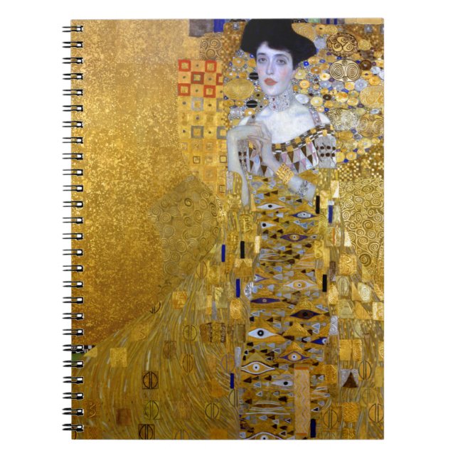 Beautiful The Woman in Gold Gustav Klimt Notebook (Front)