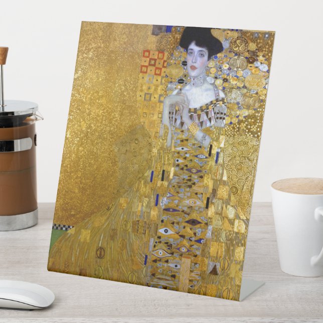 Beautiful The Woman in Gold Gustav Klimt Pedestal Sign (In SItu)