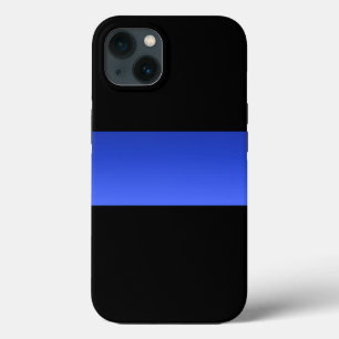 Beautiful Thin Blue Line Police Gradient iPhone Case