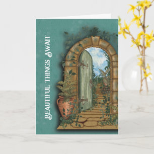 Beautiful Things Await – Secret Garden Encourageme Card