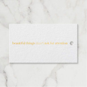 Beautiful Things Foil Gift Tag