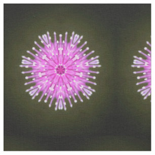 Beautiful Thistle Flower Fabric