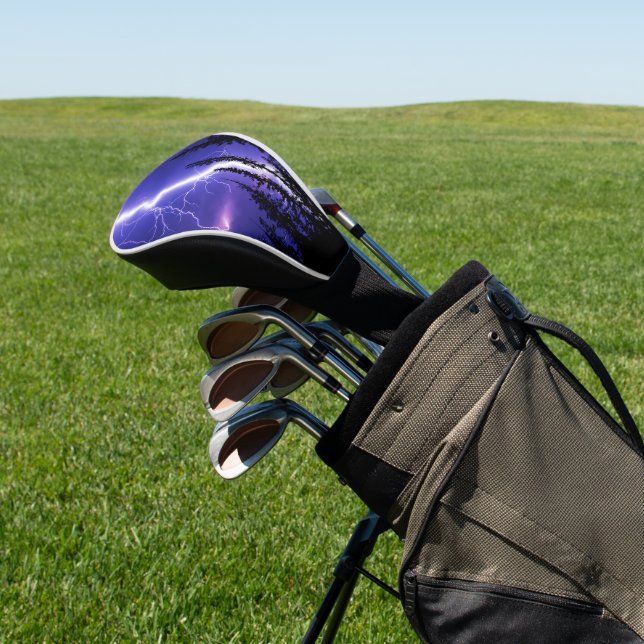 beautiful thunder over the forest golf head cover (In Situ)
