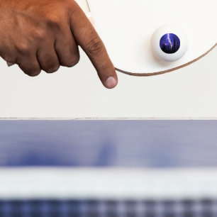 beautiful thunder over the forest ping pong ball