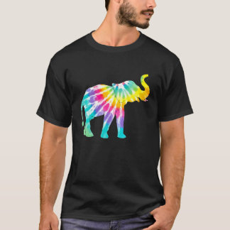 Beautiful Tie Dye Elephant T-Shirt