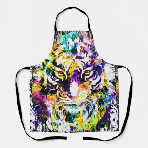 Beautiful Tiger Apron   Colourful Tiger Apron 