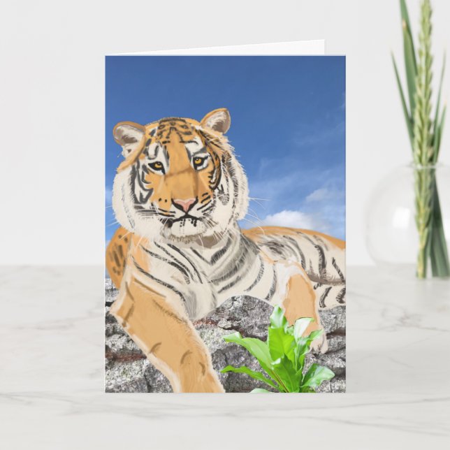 Beautiful Tiger Card (Front)