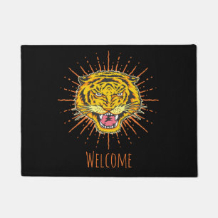 Beautiful tiger customisable doormat