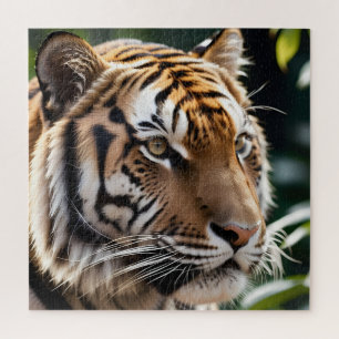 Beautiful tiger face jigsaw puzzle