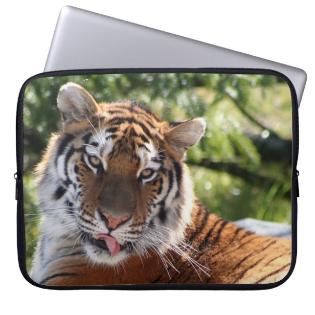 Beautiful Tiger Laptop Sleeve (Front)