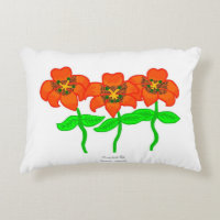 Beautiful Tiger Lilies Accent Pillow
