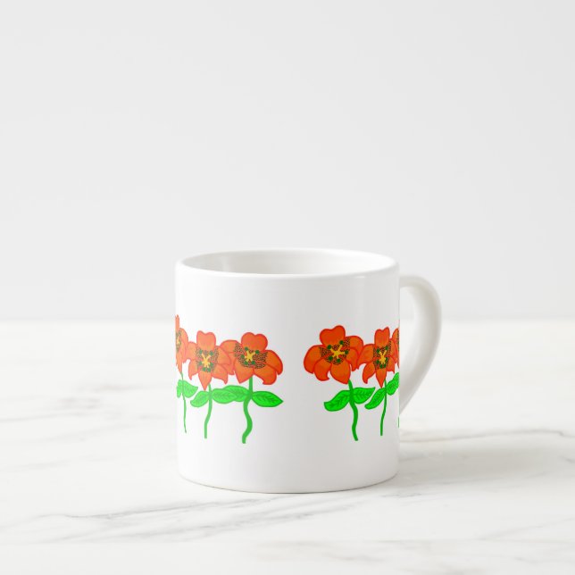 Beautiful Tiger Lilies Espresso Mug (Front Right)
