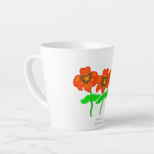 Beautiful Tiger Lilies Small Latte Mug
