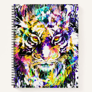 Beautiful Tiger Notebook - Colourful Tiger Artwork