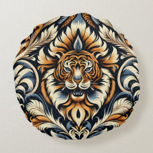 Beautiful Tiger Round Cushion