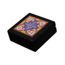 Beautiful Tile Keepsake or Jewellery Box