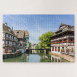 Beautiful Timber Homes Strasbourg France Travel Jigsaw Puzzle<br><div class="desc">This stunning puzzle features traditional timbered houses on a river in Strasbourg,  France.
#travel #strasbourg #france #adventure #puzzles #jigsaw #jigsawpuzzles #gifts #gift #holidaygifts #stockingstuffers #secretsanta #fun #games</div>