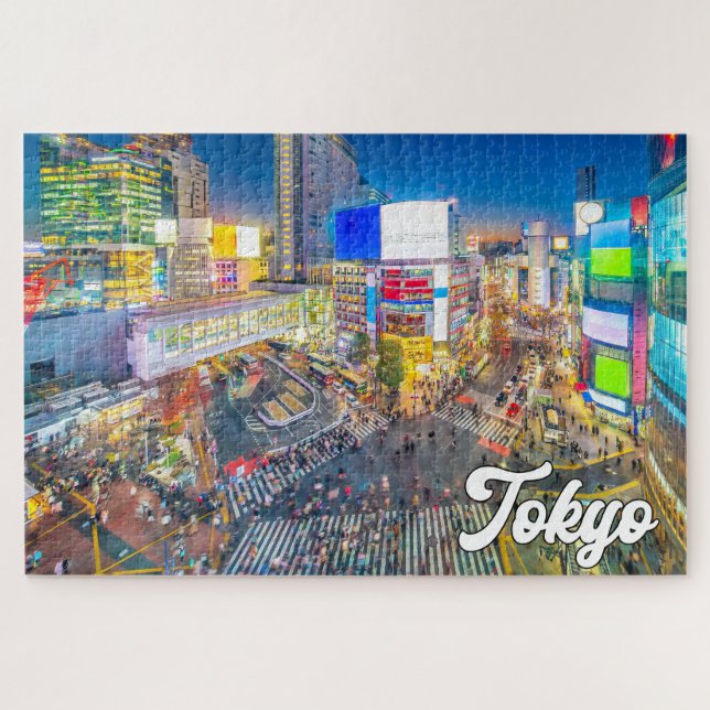 Beautiful Tokyo, Japan Jigsaw Puzzle (Horizontal)